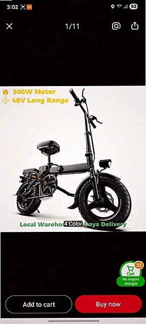 500W Electric Bike